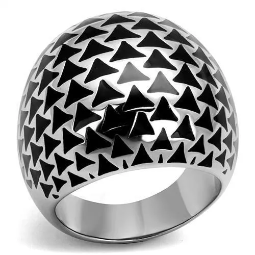 High polished (no plating) Stainless Steel Ring with No Stone for Women Style TK2830