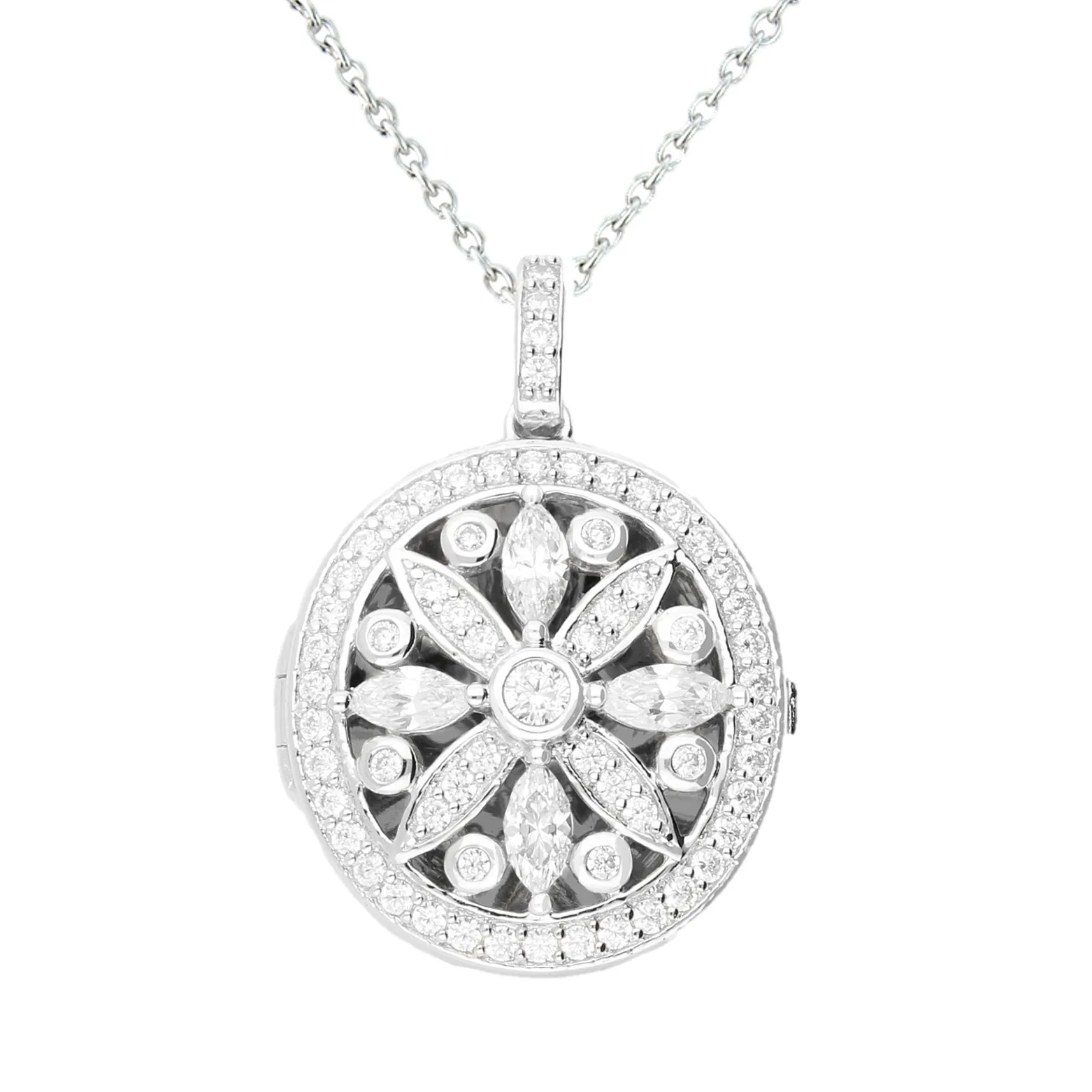 Lola Locket Silver Amelia locket