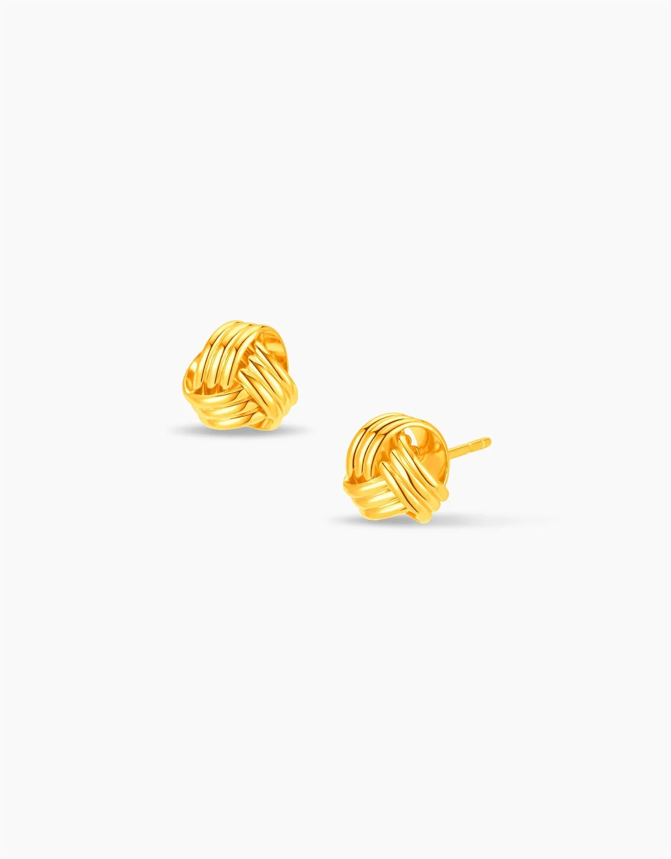 LVC MOD22 Triple Twirl Gold Earrings