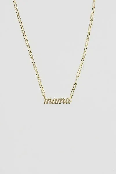 Mama Link Chain Necklace