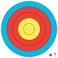 Maple Leaf World Archery Official 5 Ring Paper Target Face (TA-122 cm)