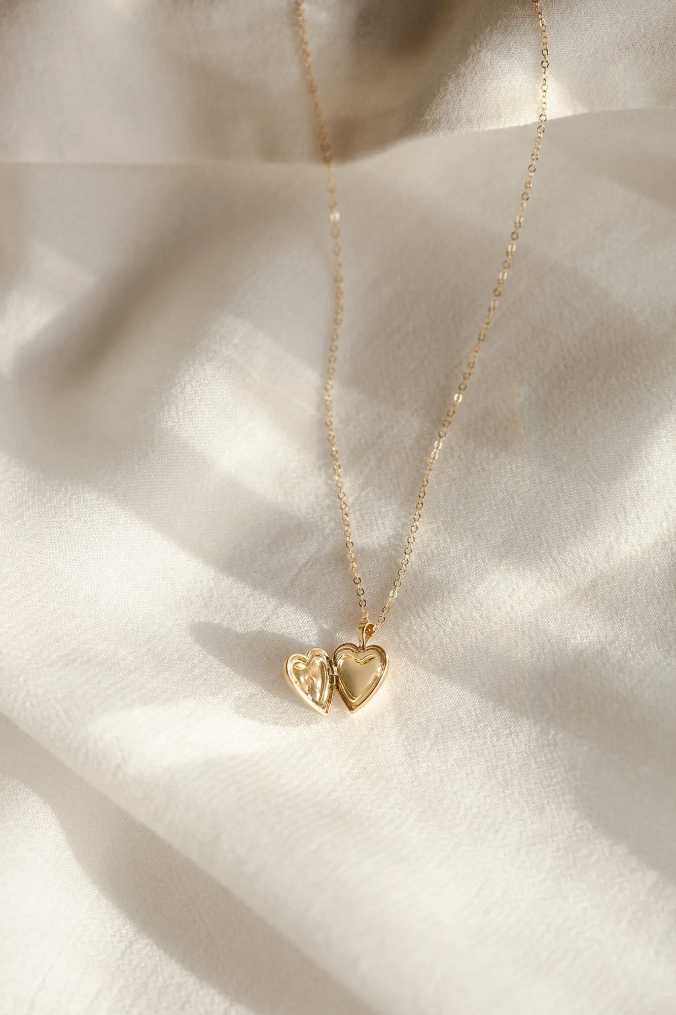 Micro Heart Locket Necklace