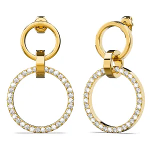 Orbit of Elegance Earrings Embellished with SWAROVSKI Crystal in Gold