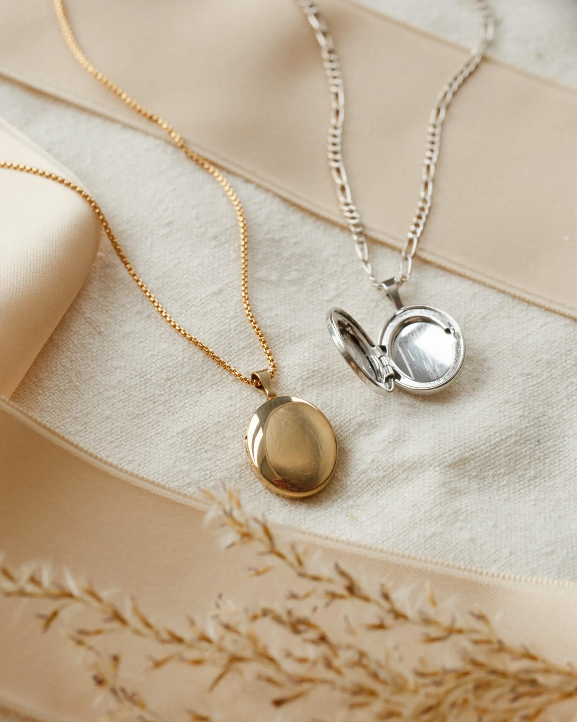 Oval Locket Necklace