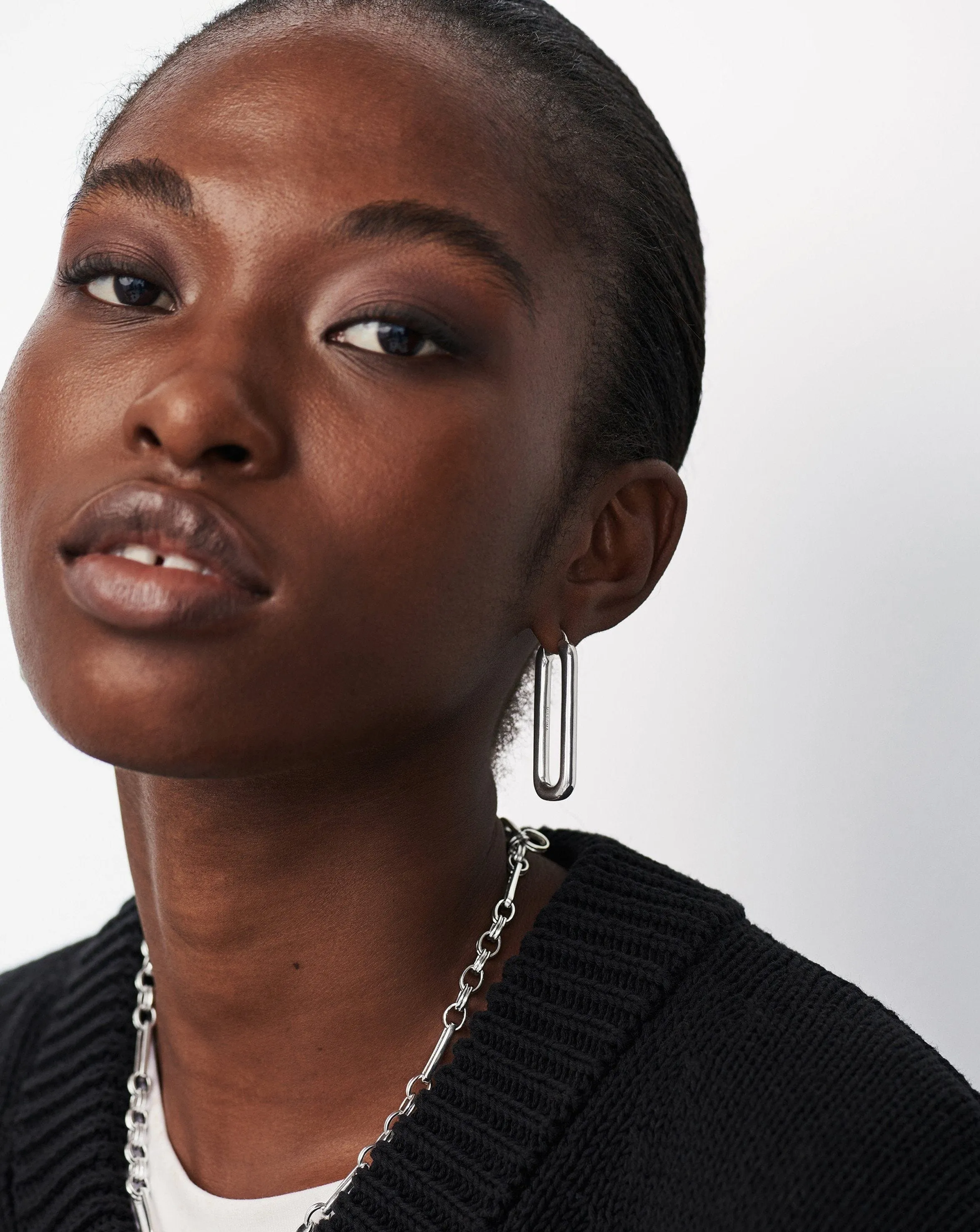 Ovate Hoop Earrings