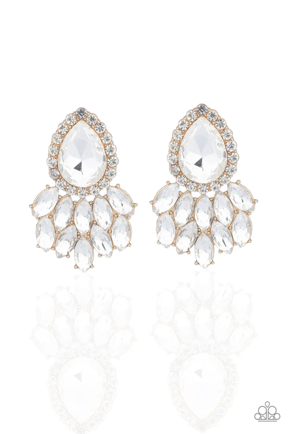 Paparazzi A Breath of Fresh HEIR Gold Earrings