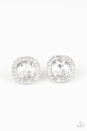 PAPARAZZI Bling Tastic! - White Earrings