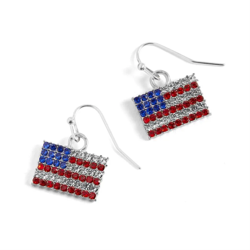 Patriotic Flag Earrings