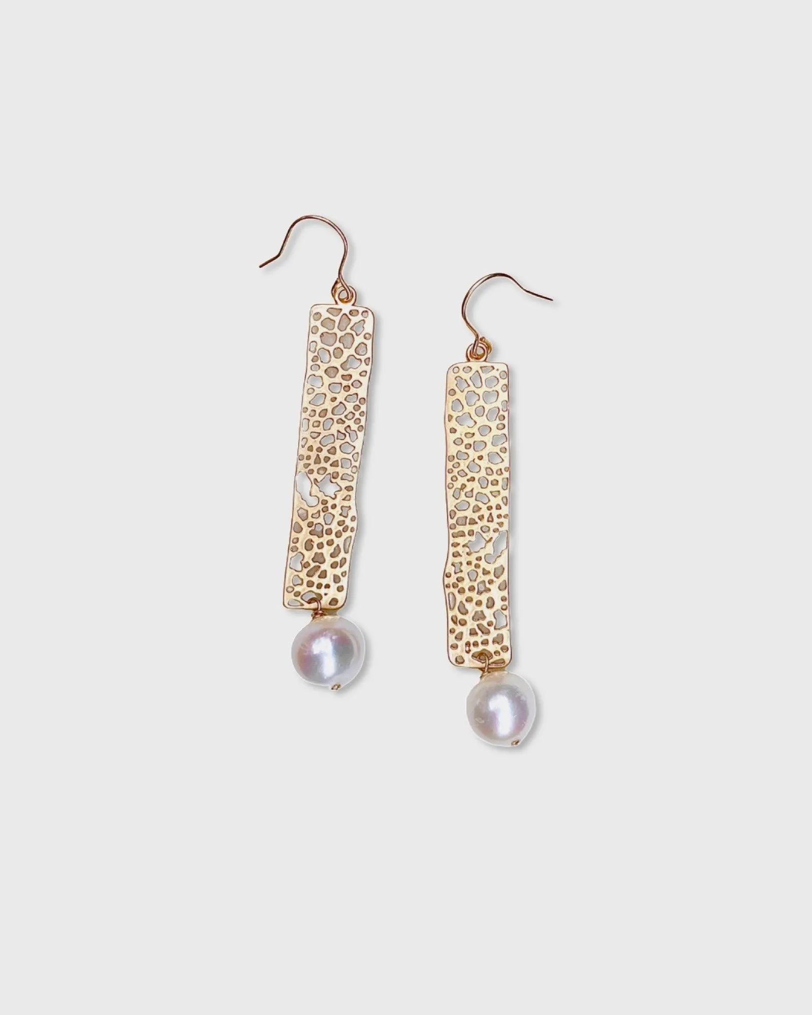 Pearl Bar Earrings