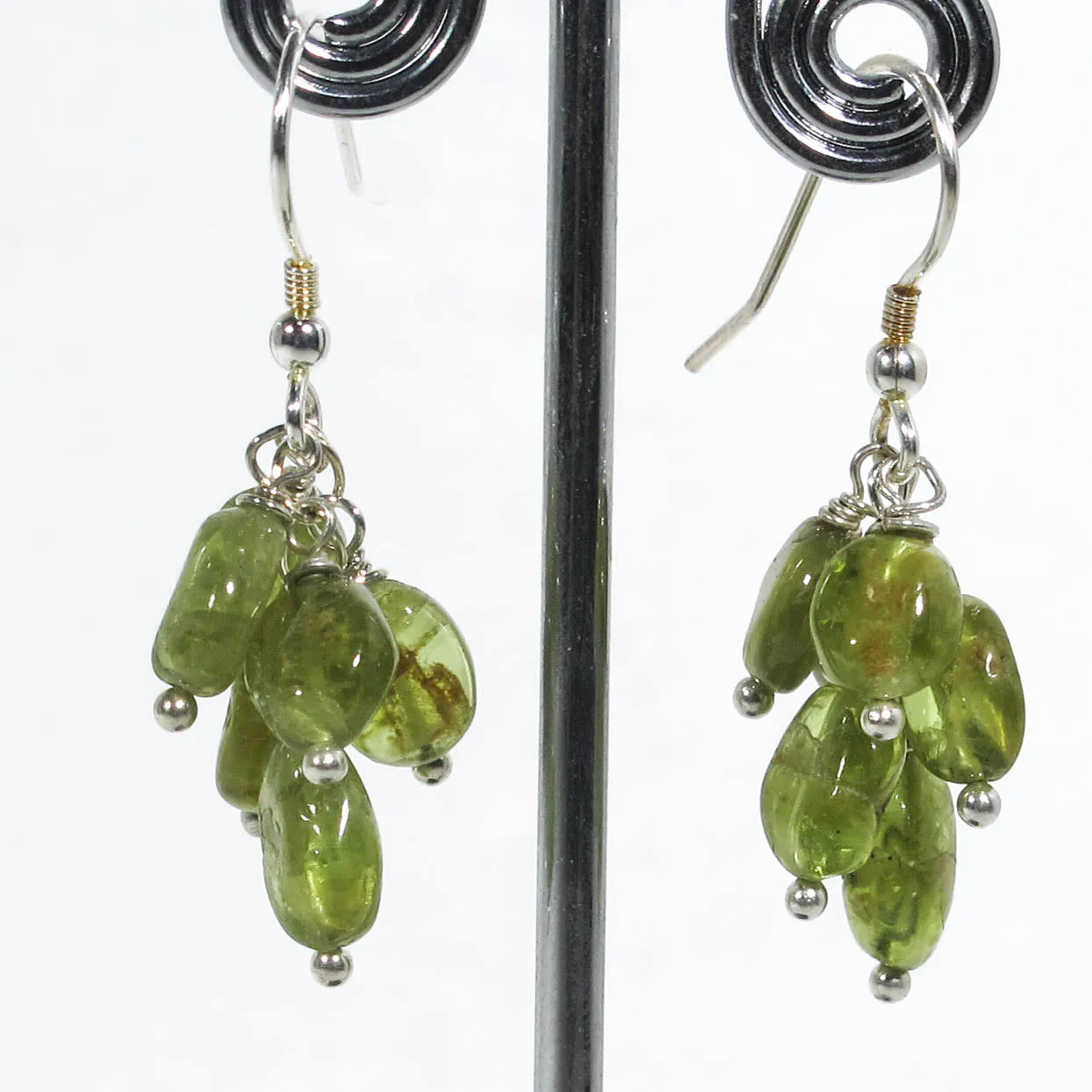 Peridot Multi-Gemstone Drop Earrings