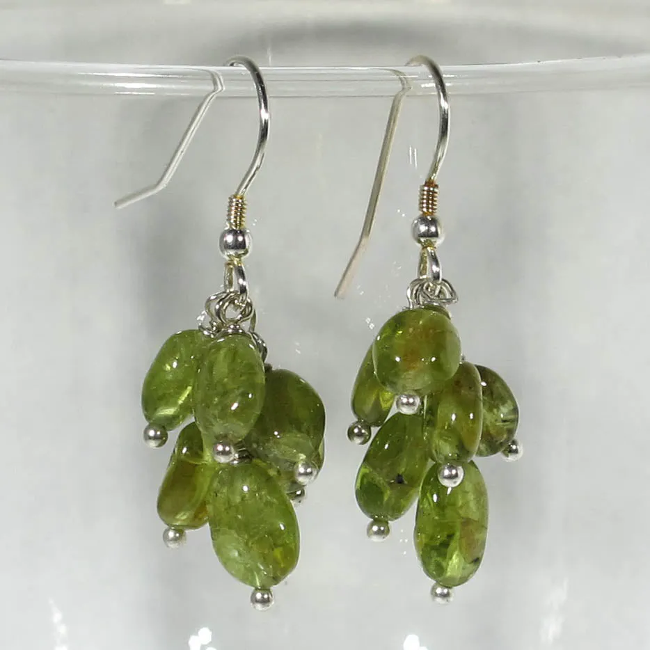 Peridot Multi-Gemstone Drop Earrings