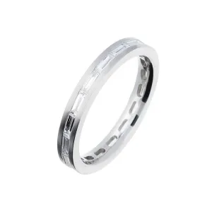 Platinum band with landscape baguette diamonds 0.96ct