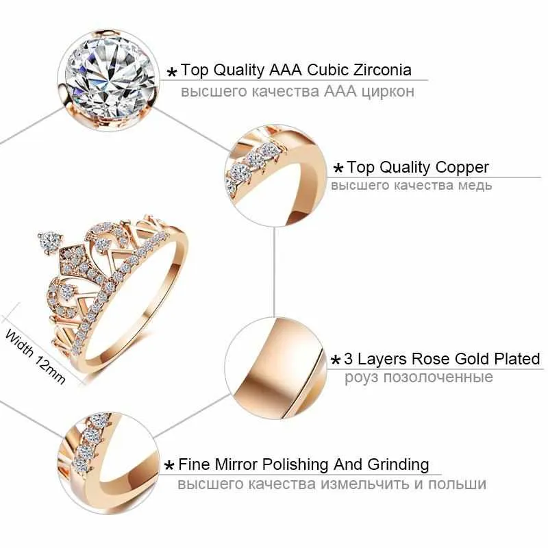 Princess Crown Rings