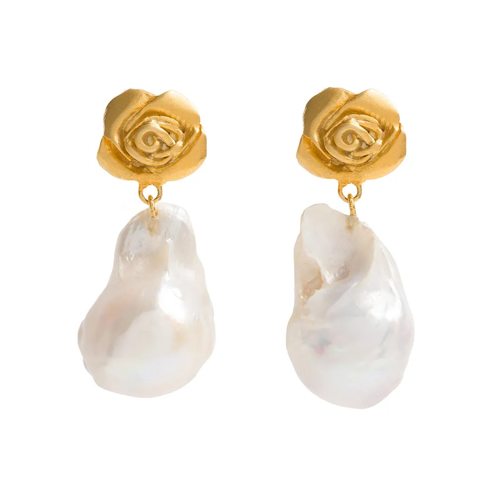 Rose Baroque Pearl Drops