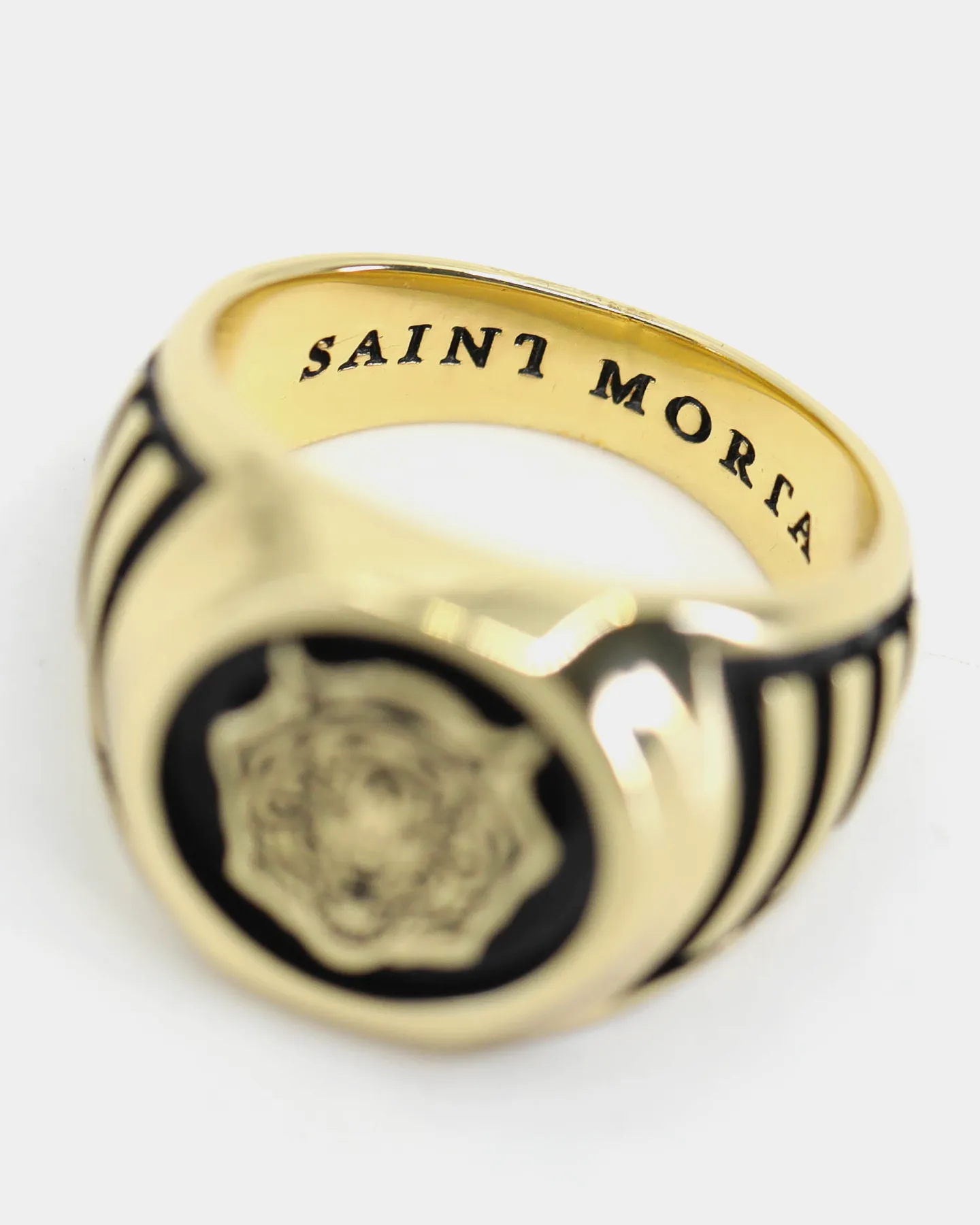 SAINT MORTA TIGER SOVEREIGN RING GOLD/BLACK