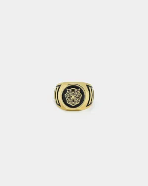 SAINT MORTA TIGER SOVEREIGN RING GOLD/BLACK