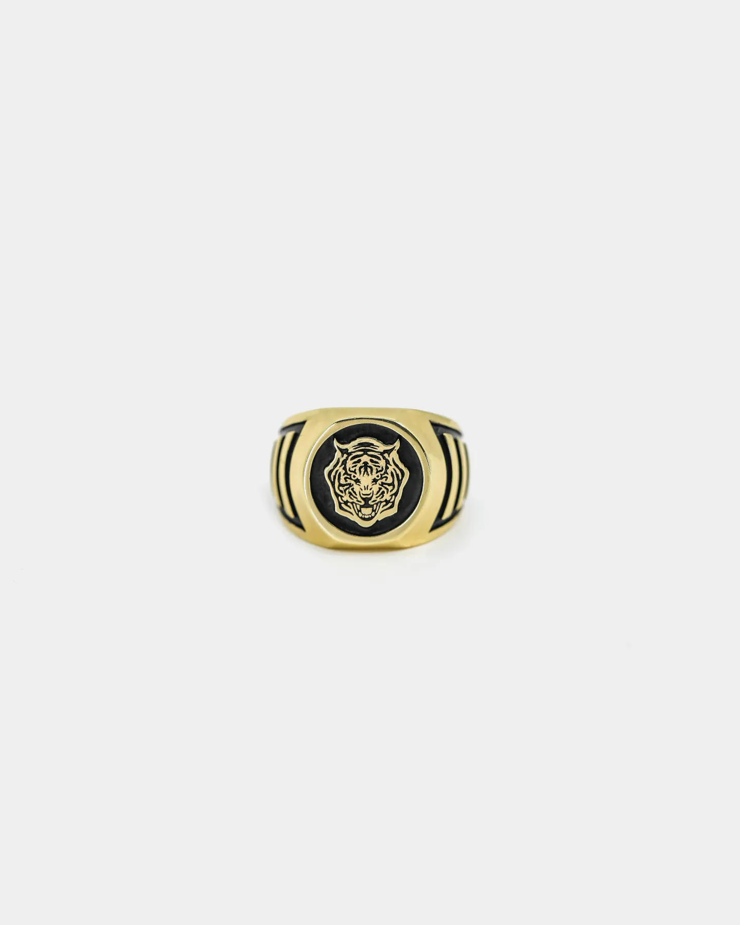 SAINT MORTA TIGER SOVEREIGN RING GOLD/BLACK