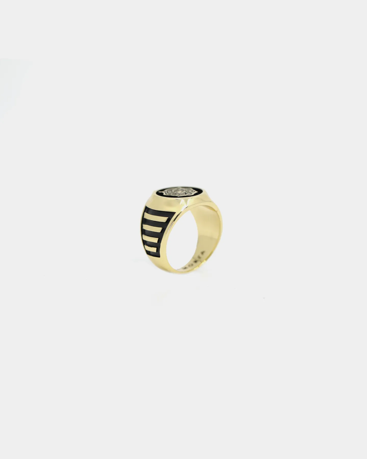 SAINT MORTA TIGER SOVEREIGN RING GOLD/BLACK