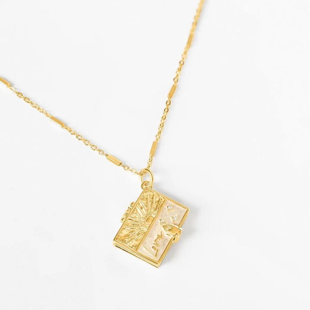 Secret Scriptures Locket: Love - Gold