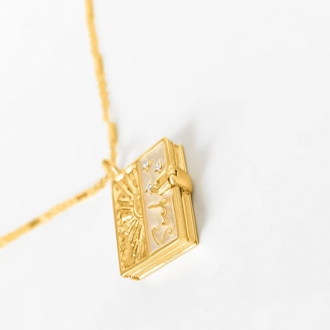 Secret Scriptures Locket: Seek - Gold