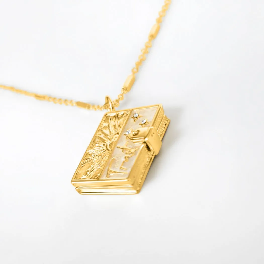 Secret Scriptures Locket: Trust - Gold