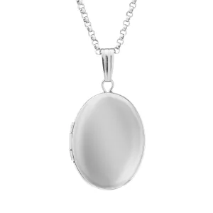 Sterling Silver Oval Locket