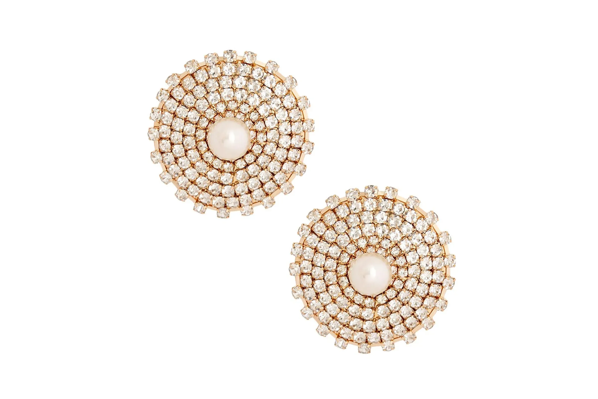 Stone Pearl Studs Earrings