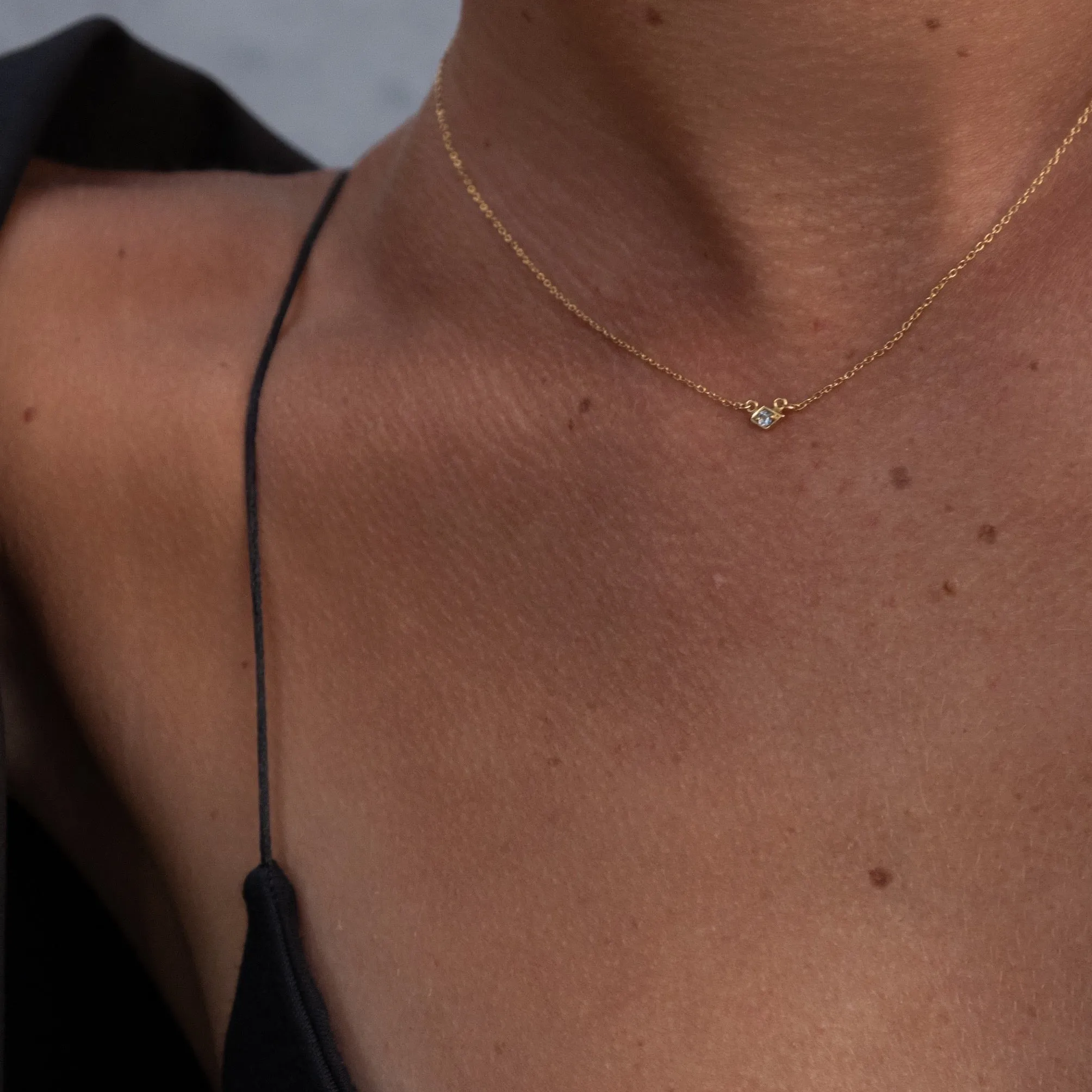 Superfine / Necklace / Keepsake / Black Spinel   Gold