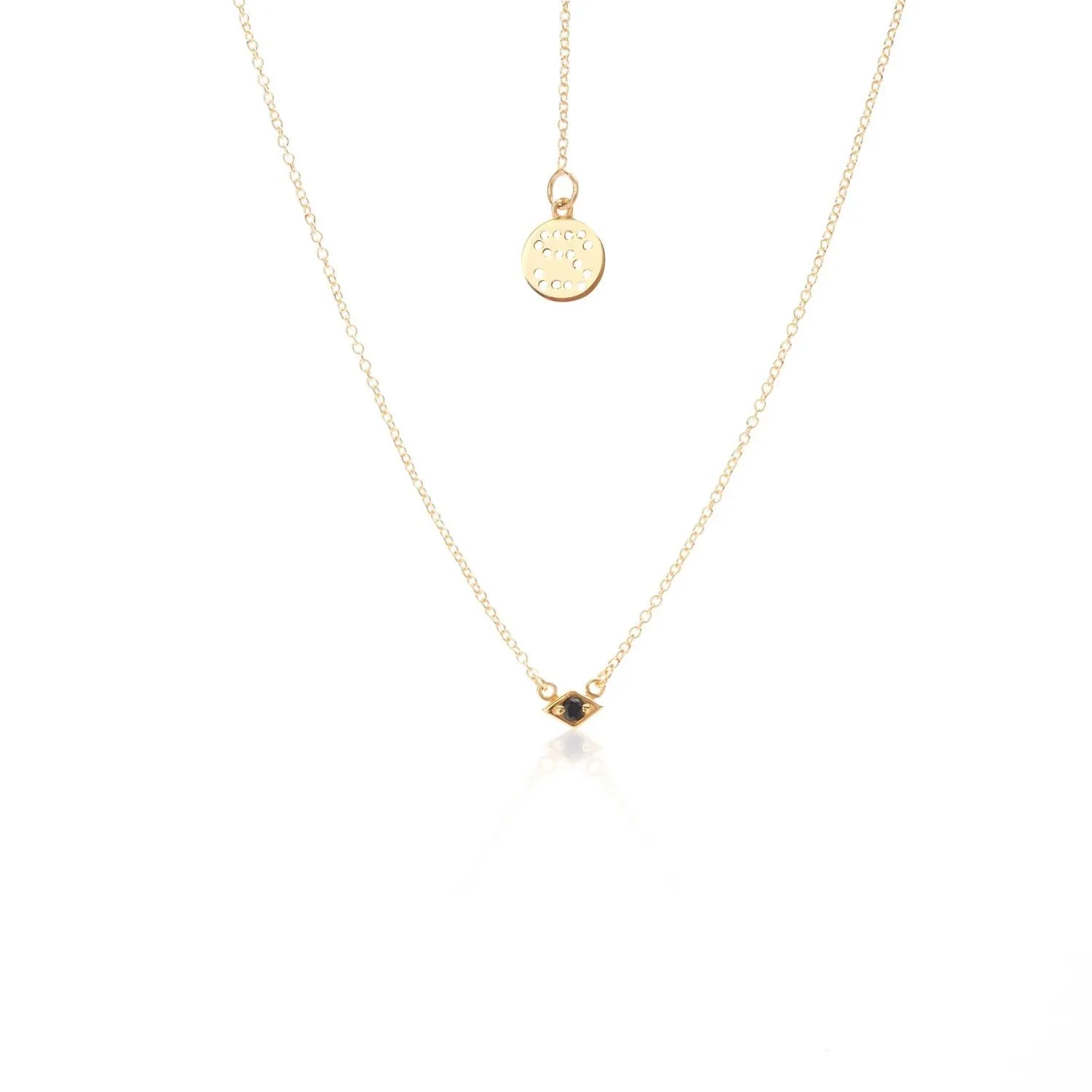 Superfine / Necklace / Keepsake / Black Spinel   Gold