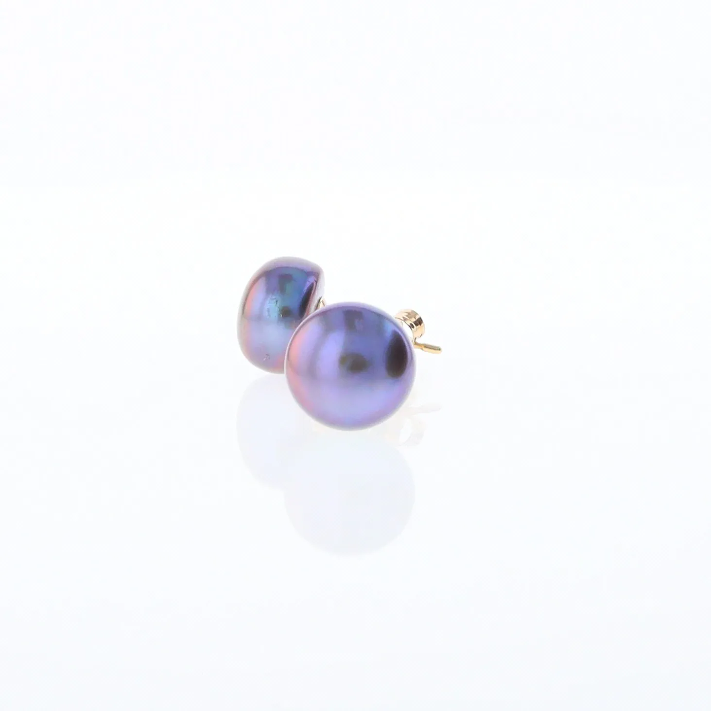 Tahitian Grey Pearl Studs