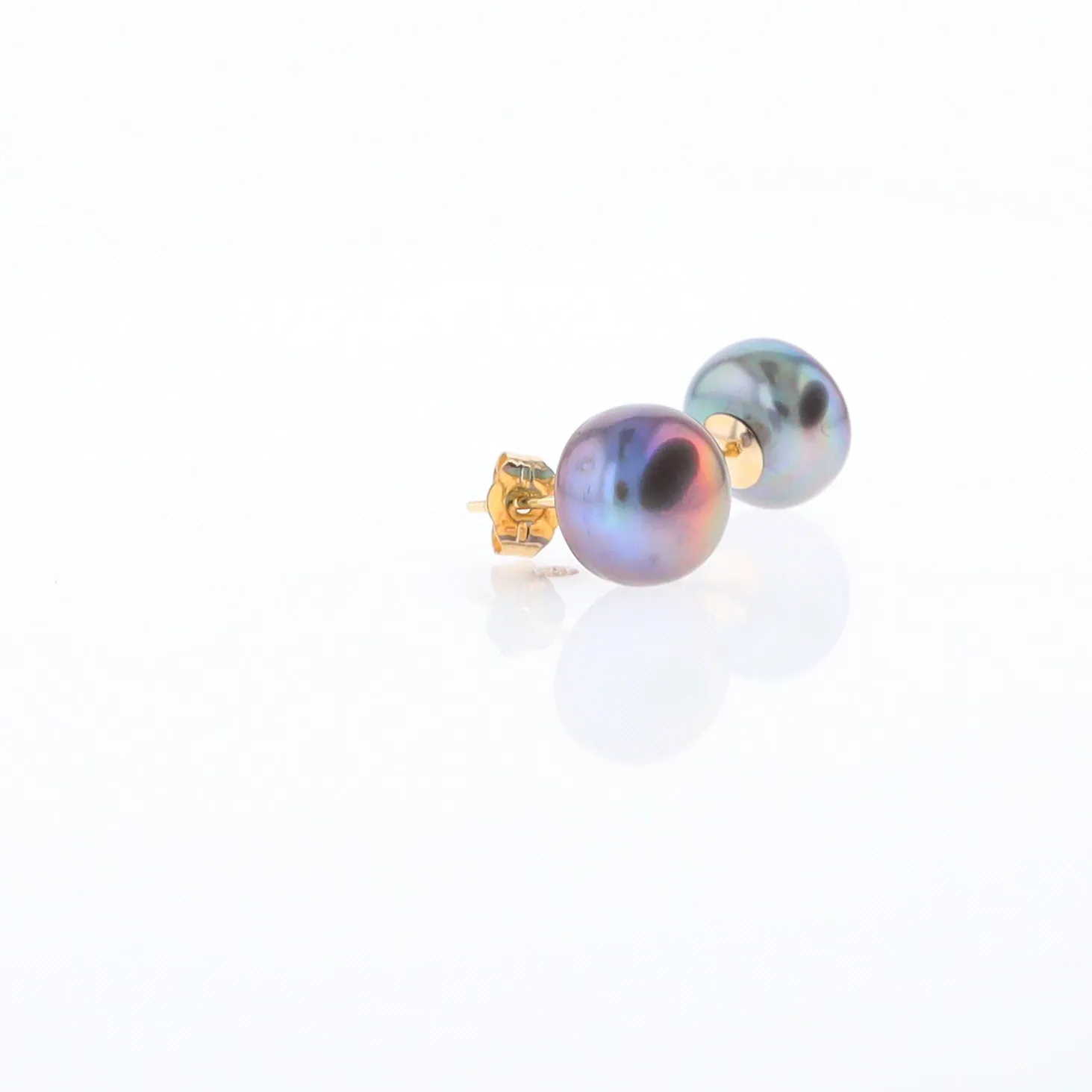 Tahitian Grey Pearl Studs