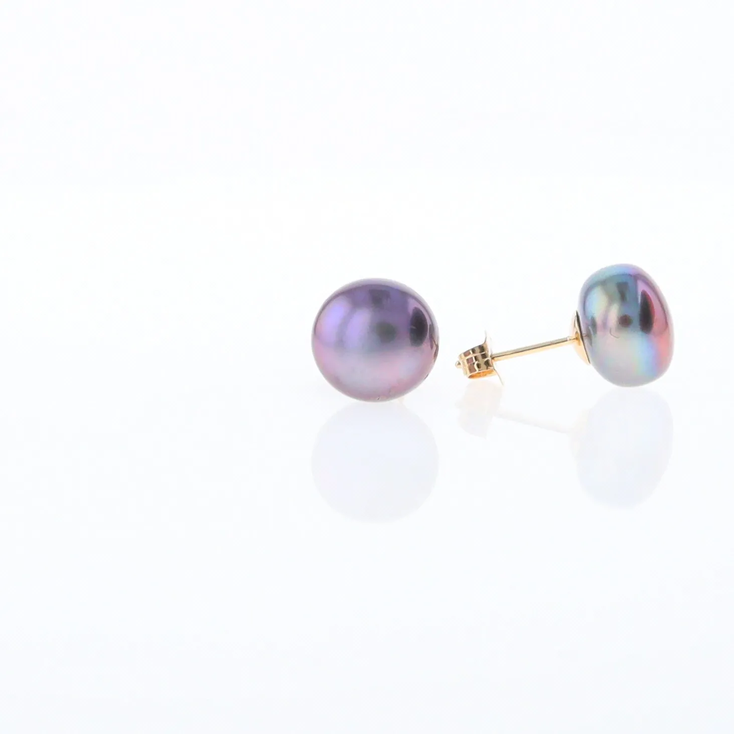 Tahitian Grey Pearl Studs