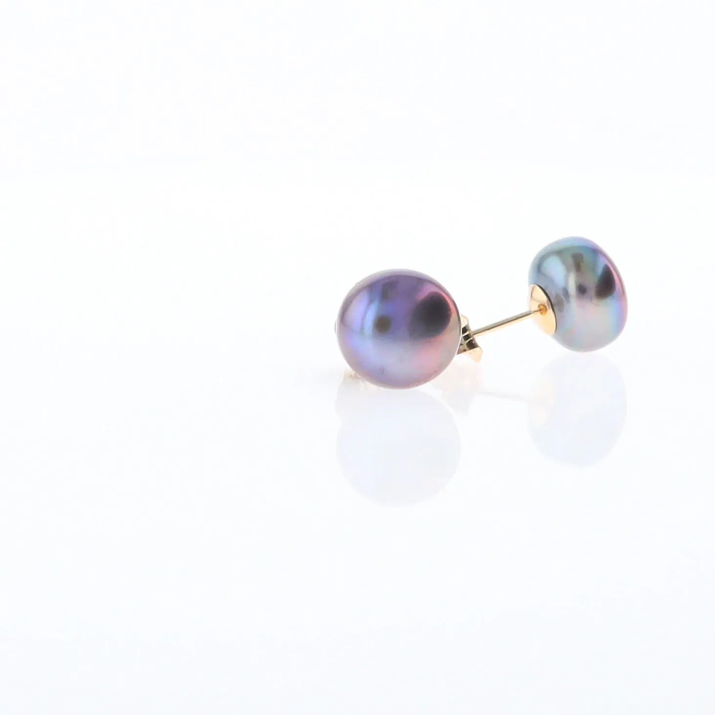 Tahitian Grey Pearl Studs