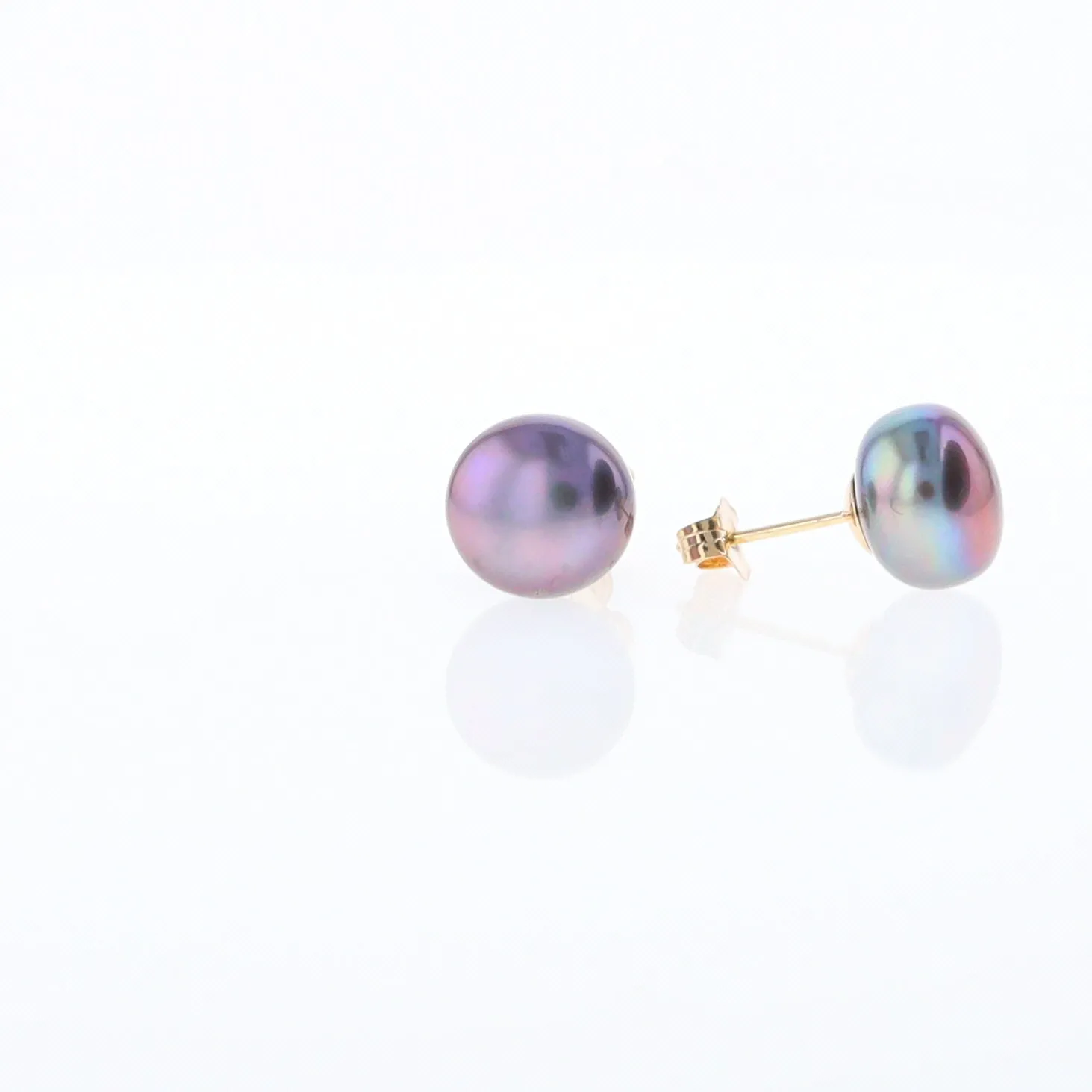 Tahitian Grey Pearl Studs