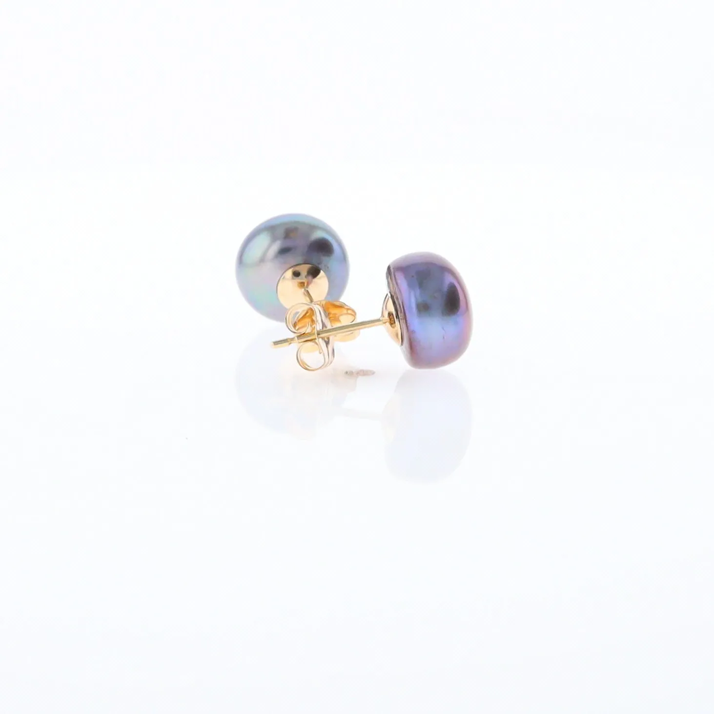 Tahitian Grey Pearl Studs