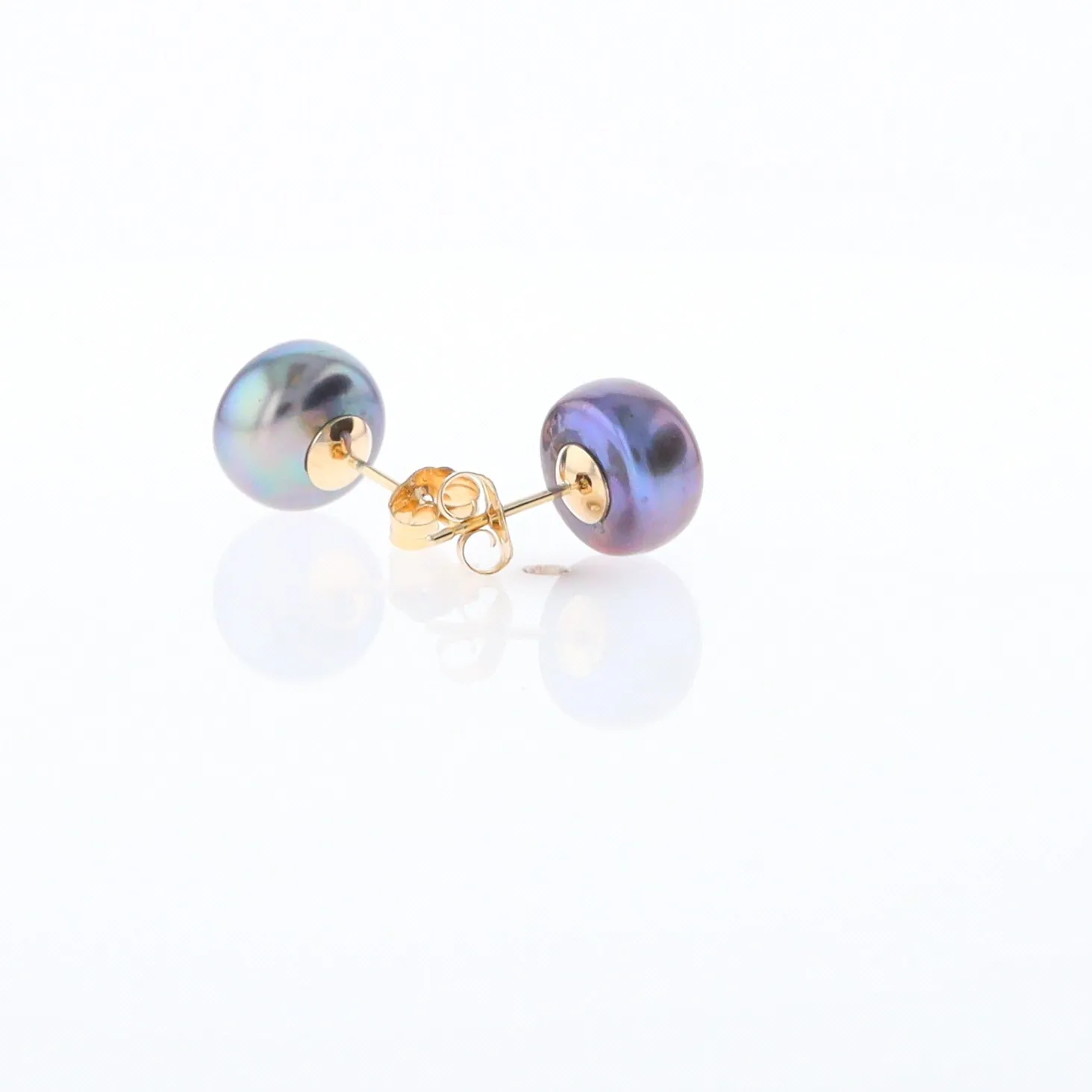 Tahitian Grey Pearl Studs