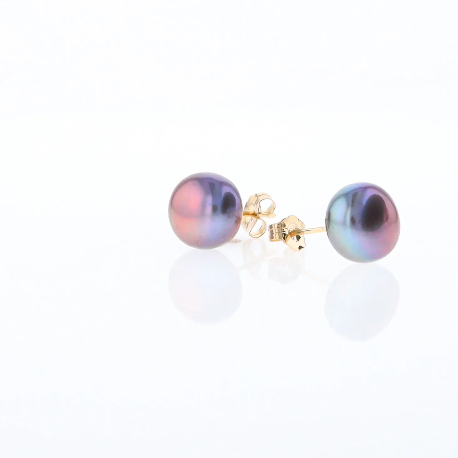 Tahitian Grey Pearl Studs