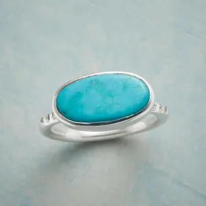 Turquoise Platter Ring