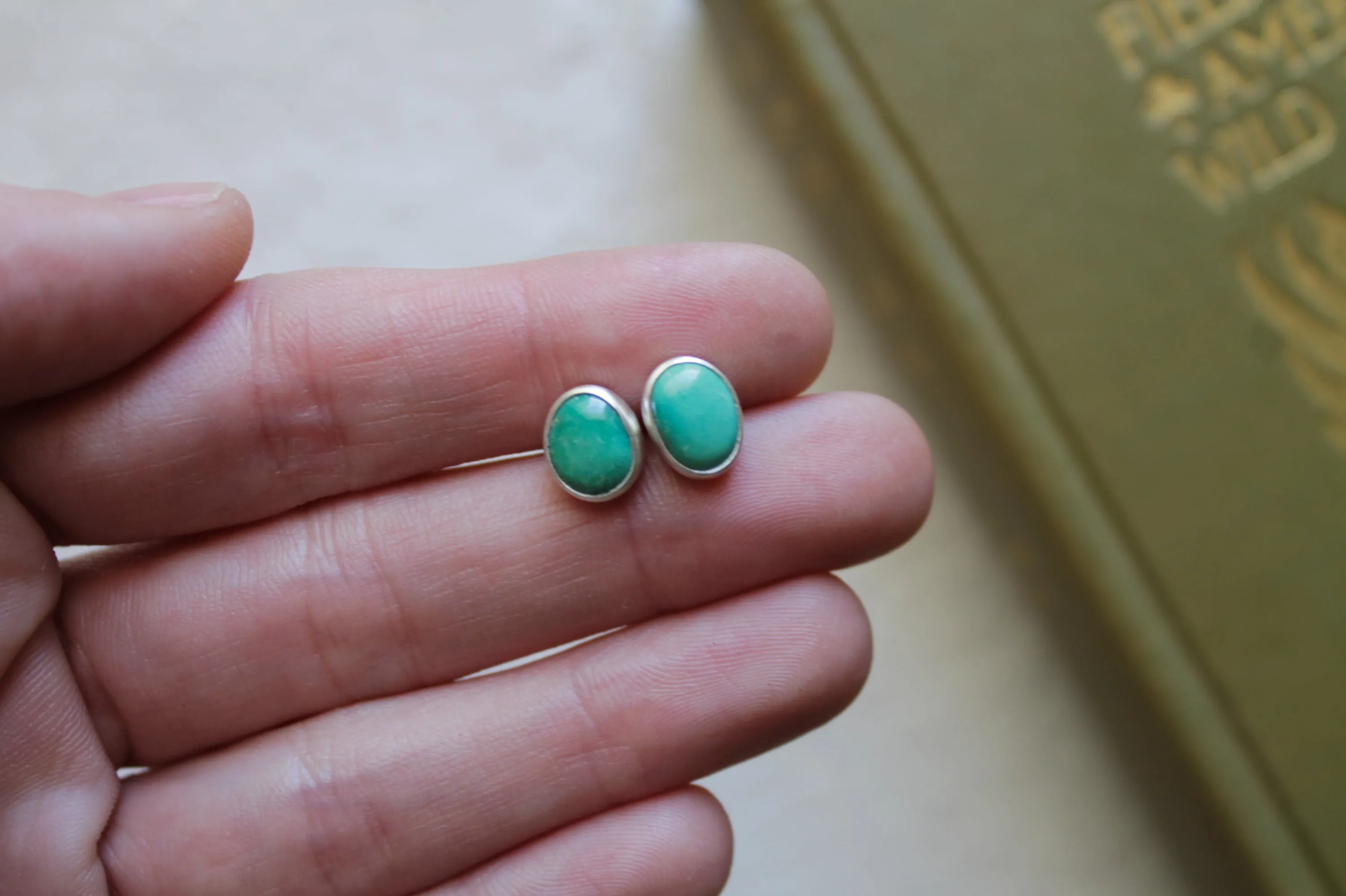 Turquoise Stud Earrings | Emerald Valley Turquoise