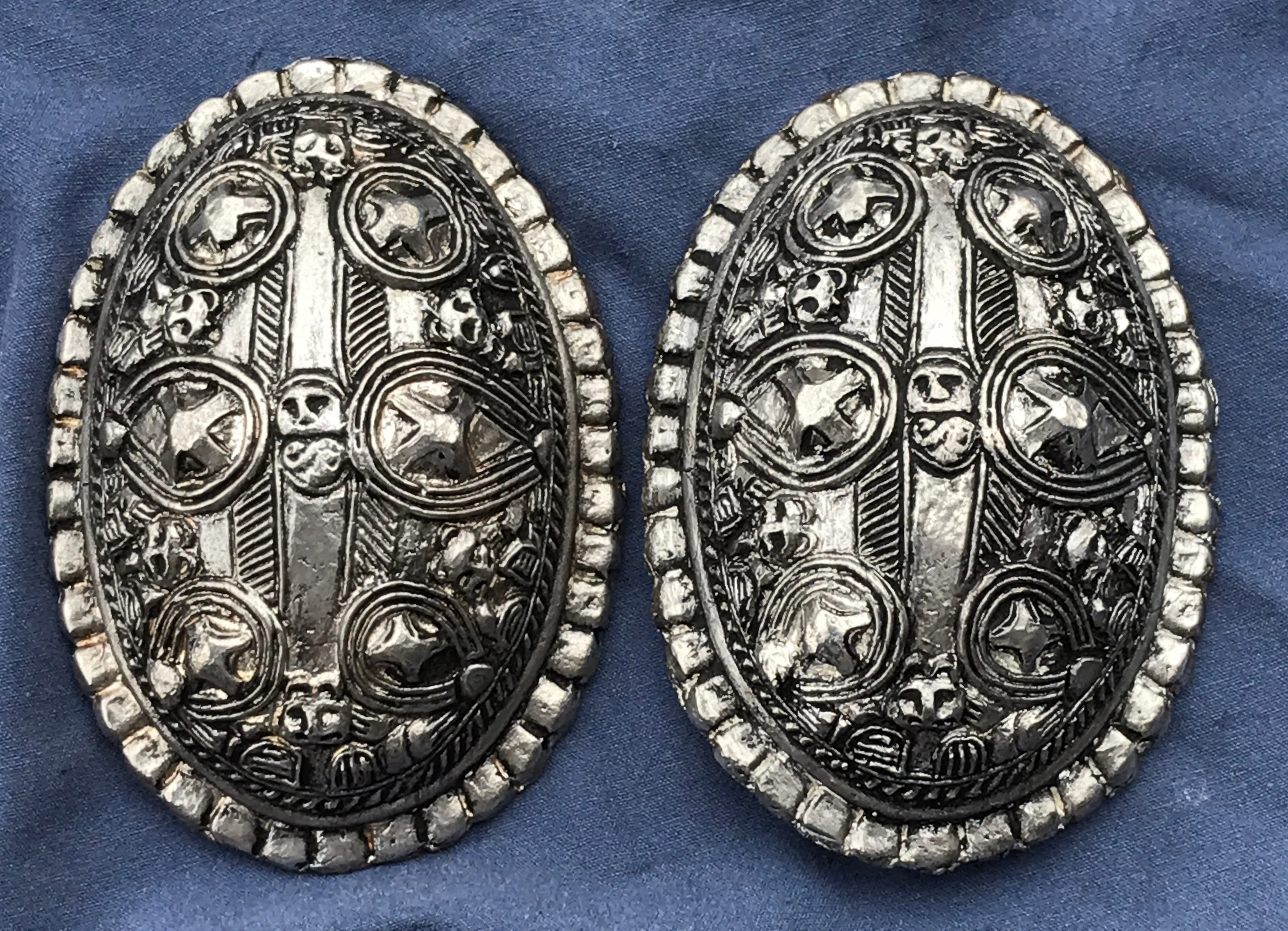 Viking Short-Studded Turtle Brooches - TB28