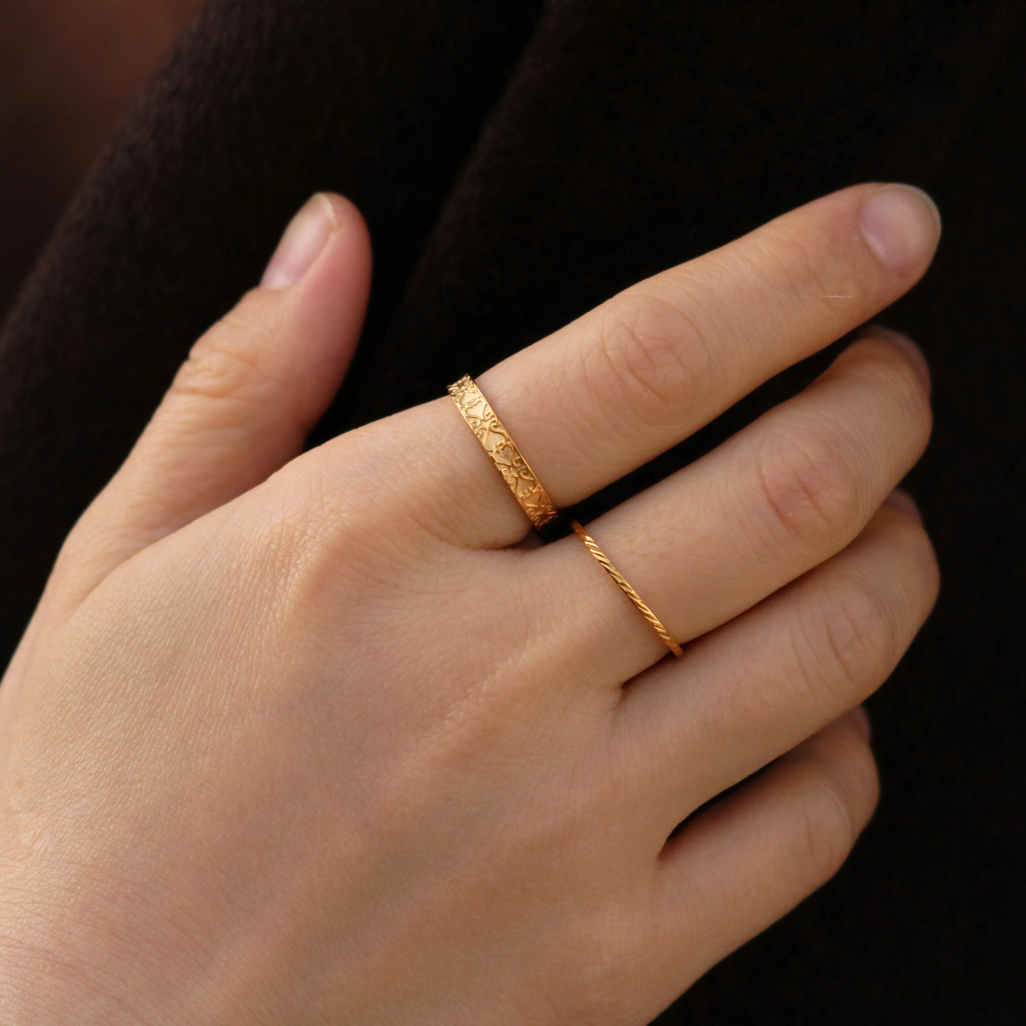 Vintage Engraved Band Ring