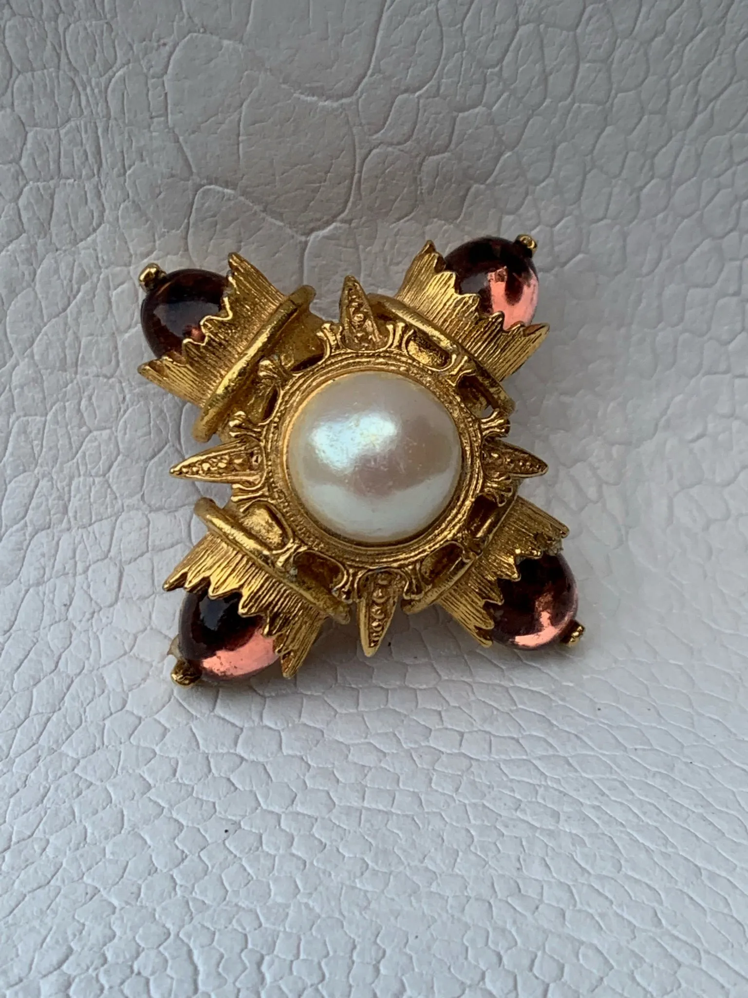 Vintage Maltese Brooch