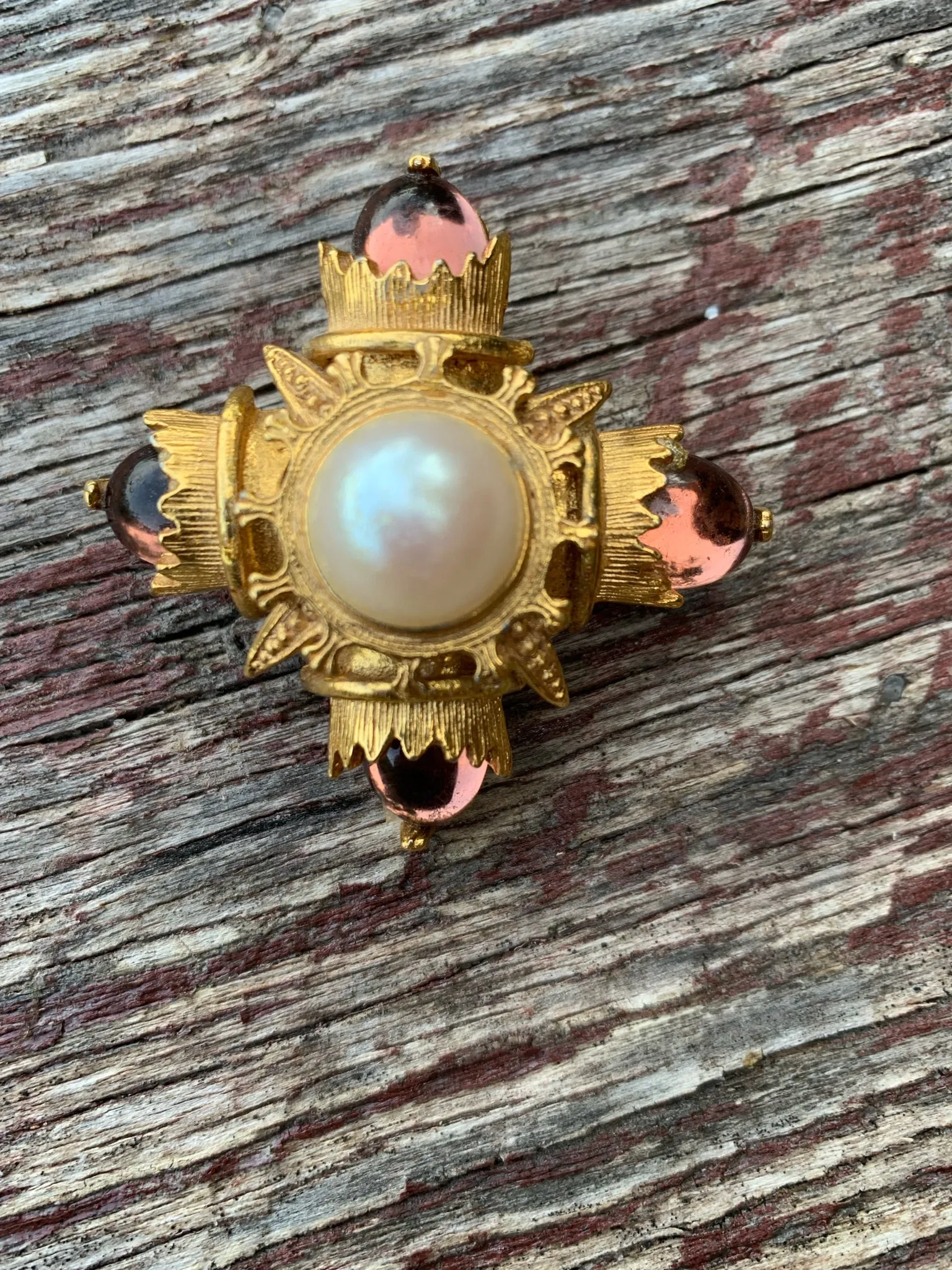 Vintage Maltese Brooch