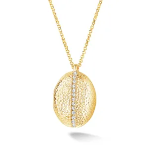 White Sapphire 26mm Oval Lumiere Locket