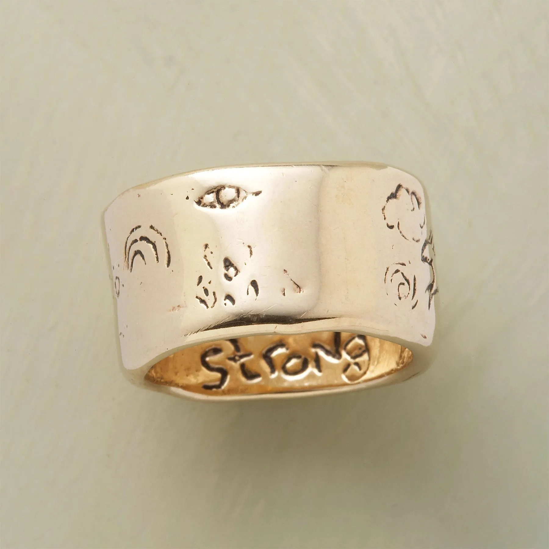 Yellow Gold Strength Ring